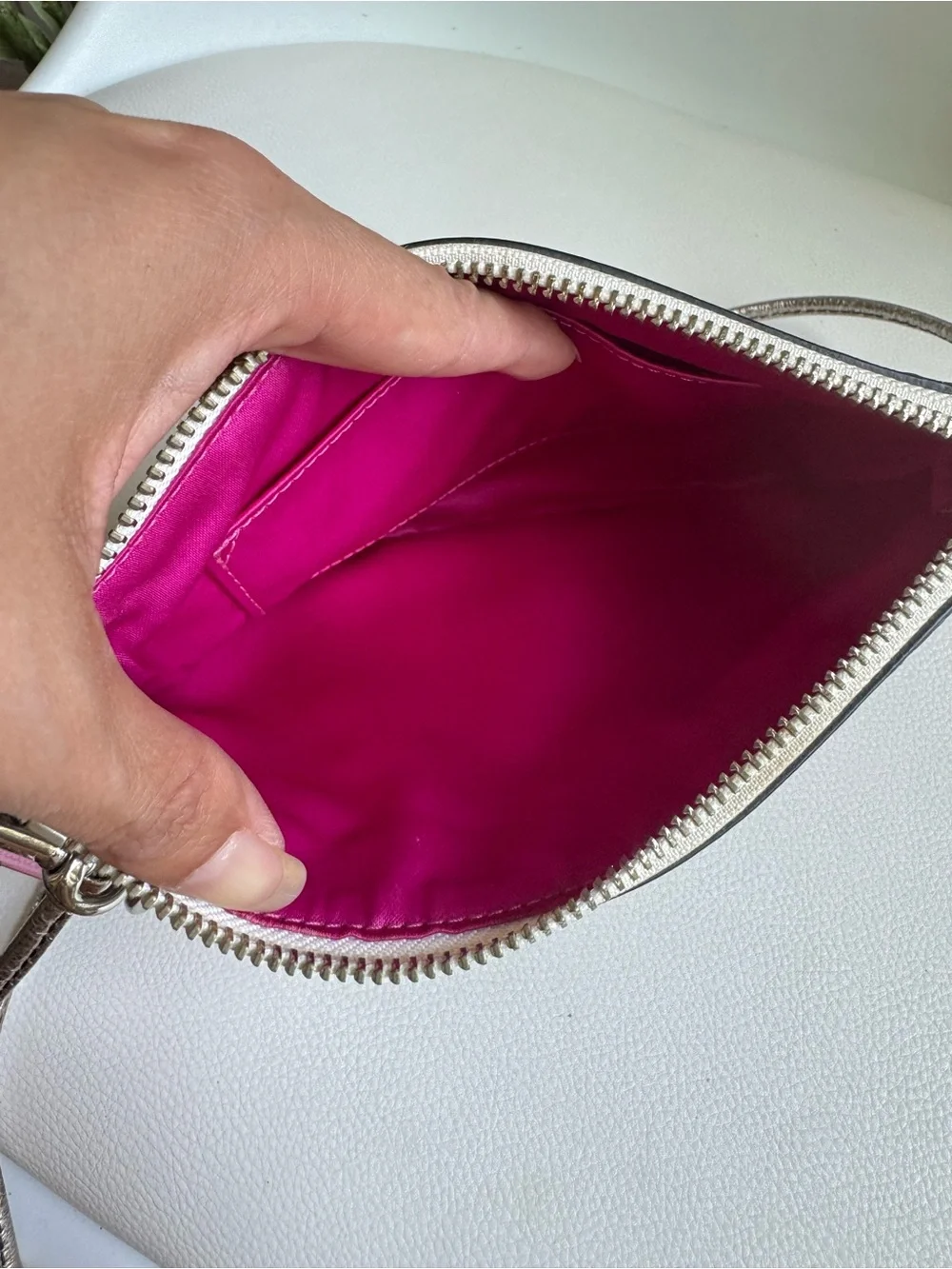 Coach Poppy Floral Graffiti Crossbody Clutch Pink Silver Y2K 2000s